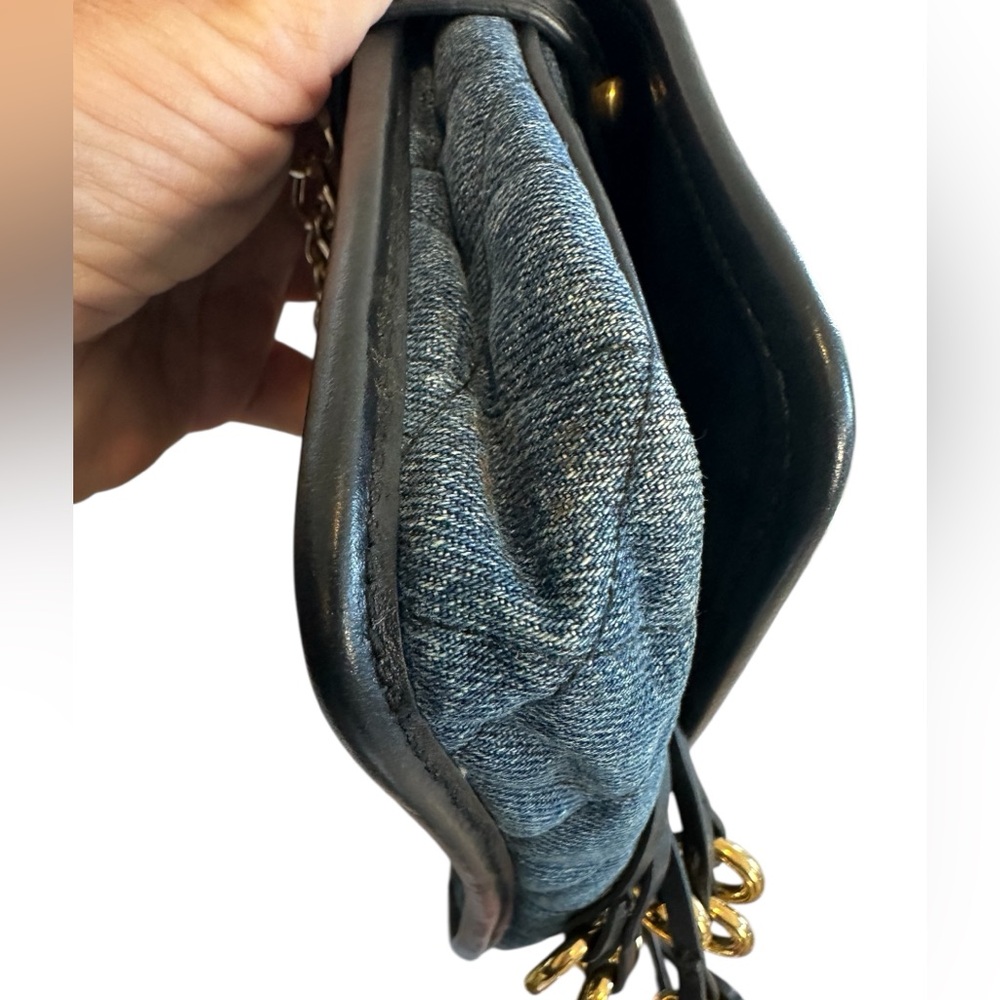 PRADA  Denim Corsaire Waist / Crossbody Bag 2017 Collection RARE Authentic- Dust - Picture 5 of 16